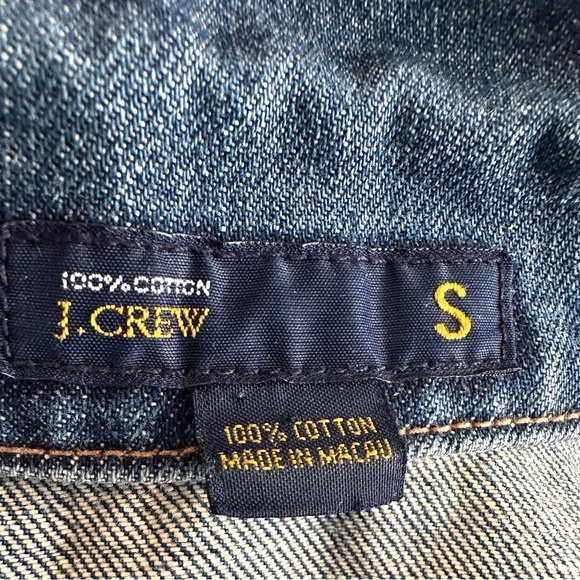 J.Crew Denim Jacket Women’s Size S Small Blue Jean 100% Cotton Button Front - Picture 2 of 14